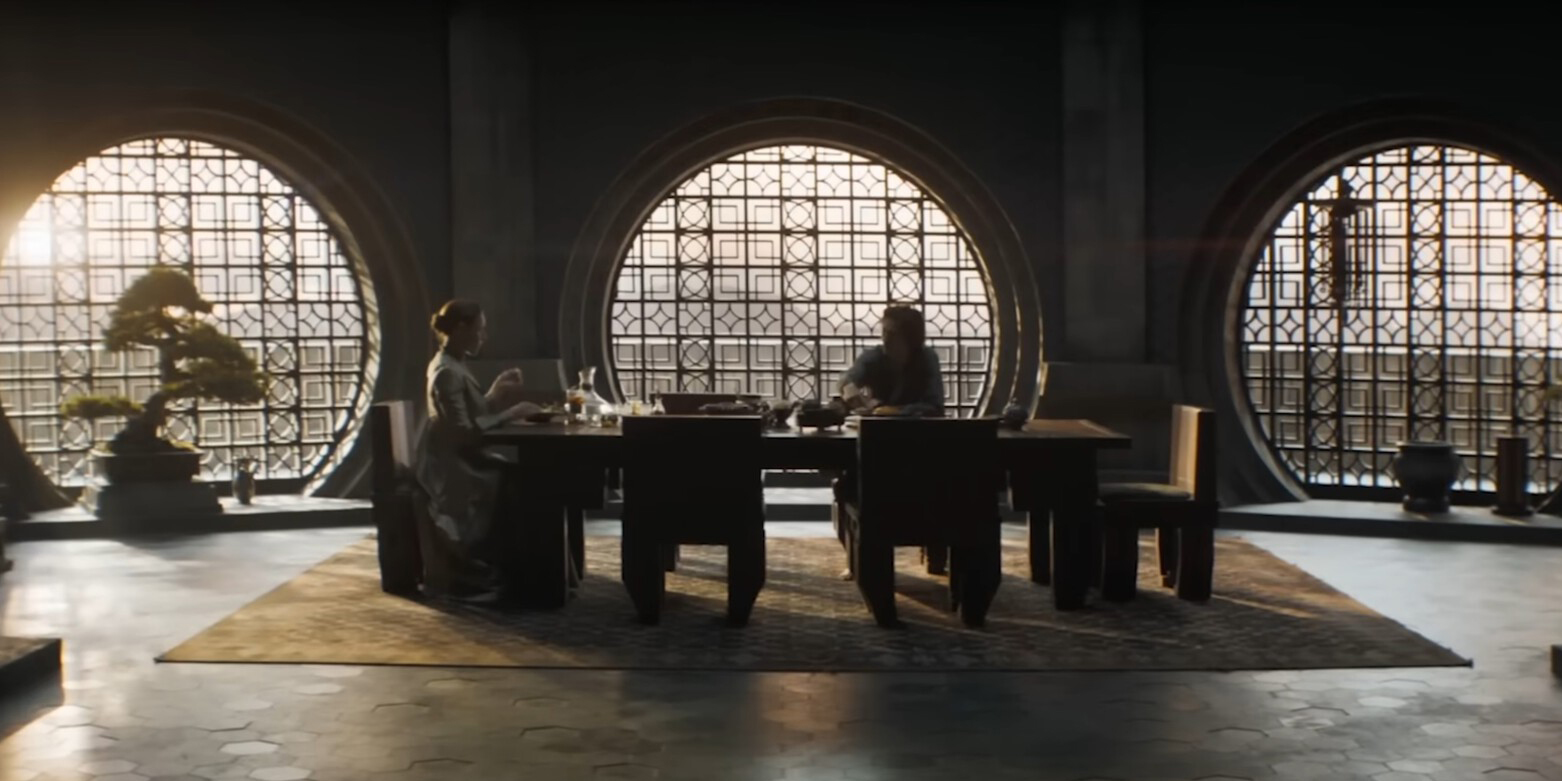 Wnętrza zamku Atrydów na Kaladanie. Warner Bros